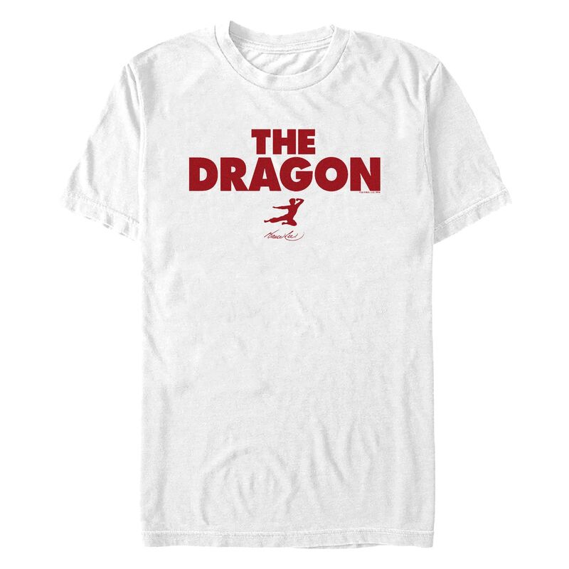【送料無料】 ライセンス キャラクター メンズ Tシャツ トップス Men's Bruce Lee The Dragon Fighter Graphic Tee White