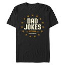 【送料無料】 ライセンス キャラクター メンズ Tシャツ トップス Men's Dad Jokes Veteran Graphic Tee Black(4)