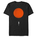 【送料無料】 アンブランデッド メンズ Tシャツ トップス Big & Tall Solar System Graphic Tee Black