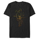 【送料無料】 アンブランデッド メンズ Tシャツ トップス Big & Tall Fibonacci Sequence Graphic Tee Black