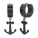 【送料無料】 リンクス メンズ ピアス・イヤリング アクセサリー Men's LYNX Ion Plated Stainless Steel Anchor Ho...