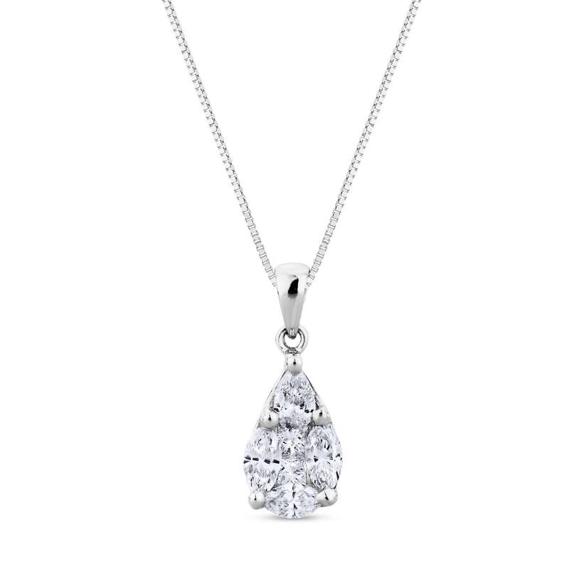 ̵ ֥ǥå ǥ ͥå쥹硼ڥȥȥå ꡼ 14k White Gold 3/4 C...