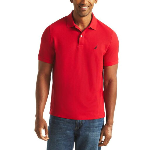 【送料無料】 ナウティカ メンズ Tシャツ トップス Men's Nautica Anchor Classic Fit Polo Shirt Red
