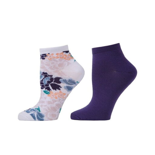 【送料無料】 ナトリ レディース 靴下 アンダーウェア Natori Grand Florals Shorties Socks 2-pack Lavender 【送料無料】 ナトリ レディース 靴下 アンダーウェア Natori Grand Florals Shorties Socks 2-pack Lavender