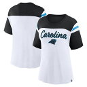 【送料無料】 ファナティクス レディース Tシャツ トップス Women's Fanatics White/Black Carolina Panthers Cheer Chant Fashion Crop Top Pth White