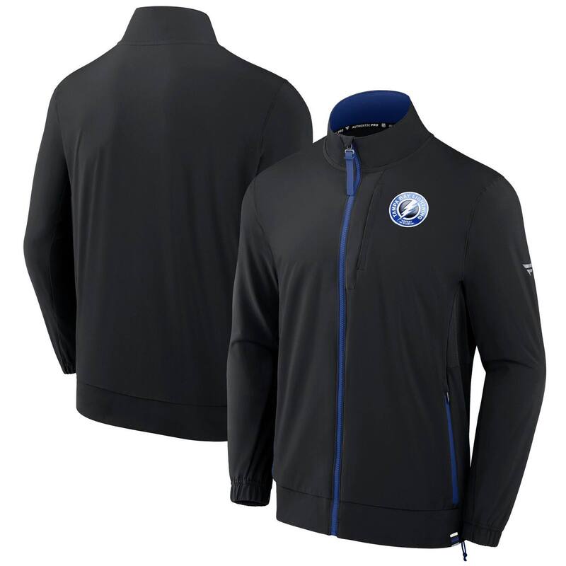 【送料無料】 ファナティクス メンズ ジャケット・ブルゾン アウター Men's Fanatics Black Tampa Bay Lightning Authentic Pro Rink Full-Zip Jacket Lgh Black