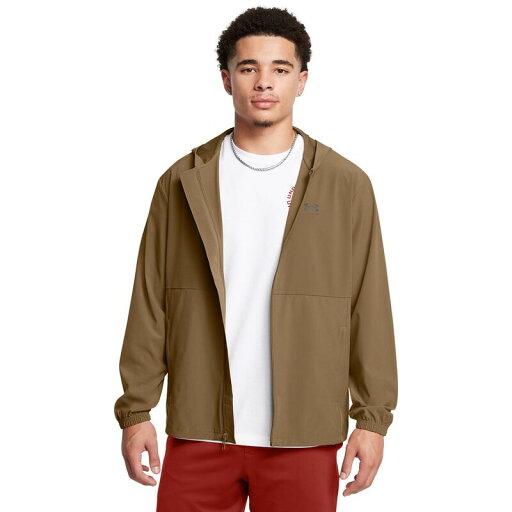 【送料無料】 アンダーアーマー メンズ ジャケット・ブルゾン アウター Men's Under Armour Vibe Woven Hooded Windbreaker Jacket Coyote 【送料無料】 アンダーアーマー メンズ ジャケット・ブルゾン アウター Men's Under Armour Vibe Woven Hooded Windbreaker Jacket Coyote