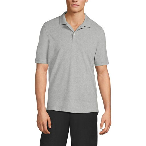 【送料無料】 ランズエンド メンズ Tシャツ トップス Men's Lands' End Short Sleeve Mesh Polo Shirt Gray Heather 【送料無料】 ランズエンド メンズ Tシャツ トップス Men's Lands' End Short Sleeve Mesh Polo Shirt Gray Heather