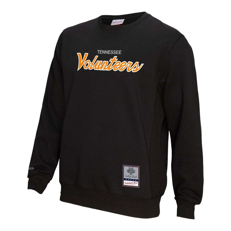 【送料無料】 ミッチェル&ネス メンズ Tシャツ トップス Men's Mitchell & Ness Black Tennessee Volunteers Elite Script Pullover Sweatshirt Ten Black