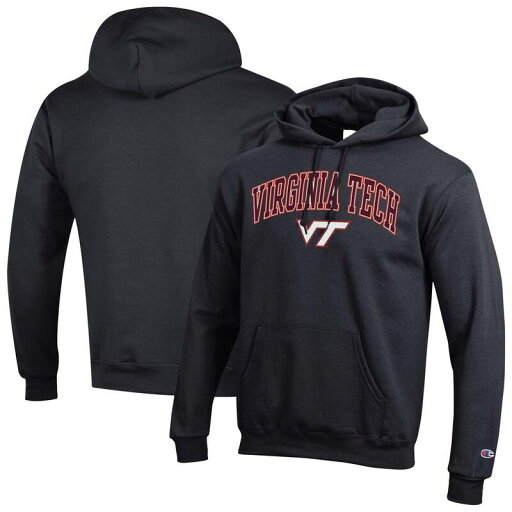 【送料無料】 チャンピオン メンズ Tシャツ トップス Men'sChampion Black Virginia Tech Hokies Arch Over Logo Pullover Hoodie Vat Black 【送料無料】 チャンピオン メンズ Tシャツ トップス Men'sChampion Black Virginia Tech Hokies Arch Over Logo Pullover Hoodie Vat Black