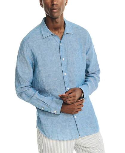 【送料無料】 ナウティカ メンズ Tシャツ トップス Men's Nautica Long Sleeve Solid Shirt Blue 【送料無料】 ナウティカ メンズ Tシャツ トップス Men's Nautica Long Sleeve Solid Shirt Blue