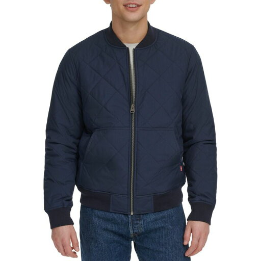 【送料無料】 リーバイス メンズ ジャケット・ブルゾン アウター Men's Levi'sR Stretch Quilted Bomber Jacket Navy 【送料無料】 リーバイス メンズ ジャケット・ブルゾン アウター Men's Levi'sR Stretch Quilted Bomber Jacket Navy