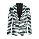 【送料無料】 Lars Amadeus メンズ ジャケット・ブルゾン アウター Argyle Blazer for Men's Slim Fit Checked...
