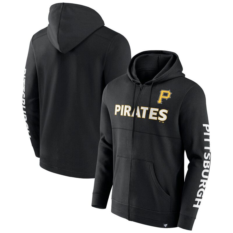 ̵ եʥƥ  T ȥåץ Men's Fanatics Black Pittsburgh Pirates A...