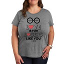 【送料無料】 ライセンス キャラクター レディース Tシャツ トップス Plus Daria Love Is For Losers Graphic Tee Heather Gray