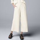 【送料無料】 ヴェラウォン レディース カジュアルパンツ ボトムス Women's Simply Vera Vera Wang Pull-On Pleated Capri Pants Coconut Milk