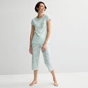 【送料無料】 クロフト&バロー レディース ナイトウェア アンダーウェア Women's Croft & Barrow Mom's Day Pocket Sle...