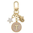【送料無料】 シーアンドシーカリフォルニア レディース キーケース・キーリング アクセサリー C&C California Initial Star & Hamsa Charm Keychain White T(4)