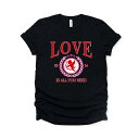 【送料無料】 Simply Sage Market レディース Tシャツ トップス Love Is All You Need Cupid Short Sleeve Graphic Tee Black