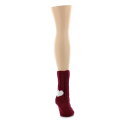 【送料無料】 メモイ レディース 靴下 アンダーウェア Women's Heart Heel Chunky Knit Boot Sock Burgundy(4)