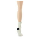【送料無料】 メモイ レディース 靴下 アンダーウェア Women's Heart Heel Chunky Knit Boot Sock Ivory
