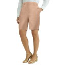 【送料無料】 ジェシカロンドン レディース ハーフパンツ・ショーツ ボトムス Jessica London Women's Plus Size Tailored Linen Short New Khaki