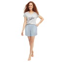 【送料無料】 Ellos レディース ナイトウェア アンダーウェア ellos Plus Size Cotton Sleep Short With Pockets Blue White Stripe