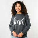 【送料無料】 Simply Sage Market レディース Tシャツ トップス Simply Sage Market Boy Mama Heart Sweatshirt Dark Heather(4)
