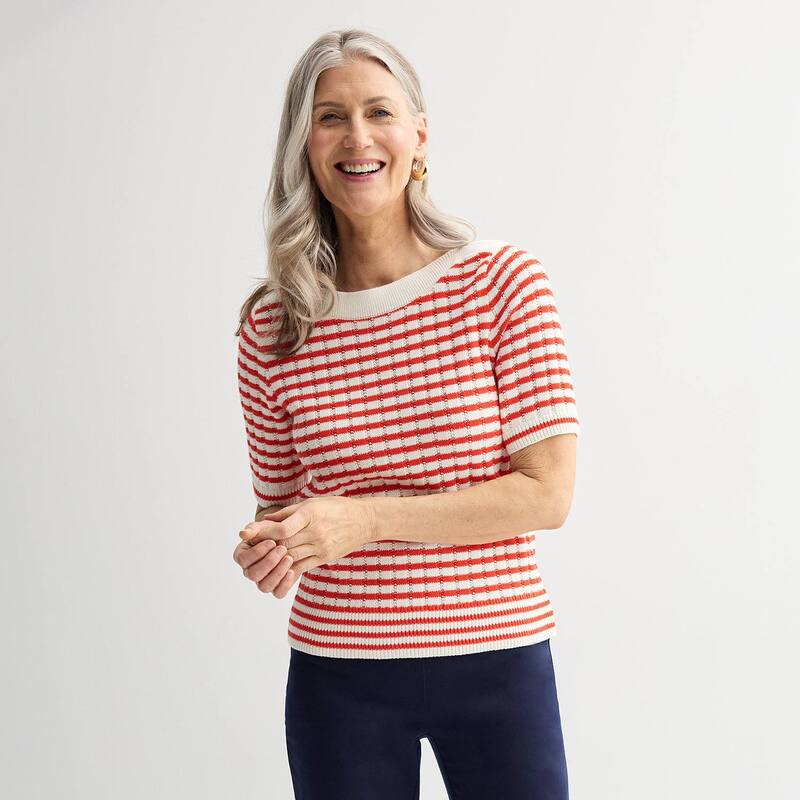 ̵ եȡХ ǥ ˥åȡ  Women's Croft & Barrow Textured Bo...