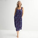 【送料無料】 クロフト&バロー レディース ナイトウェア アンダーウェア Women's Croft & Barrow Chemise Nightgown Fl...