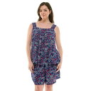 【送料無料】 クロフト&バロー レディース ナイトウェア アンダーウェア Plus Size Croft & Barrow 2-pc. Pajama Tank ...