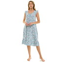 【送料無料】 クロフト&バロー レディース ナイトウェア アンダーウェア Women's Croft & Barrow Sleep Gown Light Blu...
