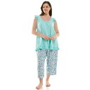 【送料無料】 クロフト&バロー レディース ナイトウェア アンダーウェア Plus Size Croft & Barrow 2-Piece Sleeveless...