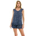 【送料無料】 クロフト&バロー レディース ナイトウェア アンダーウェア Women's Croft & Barrow 2-Piece Sleeveless T...