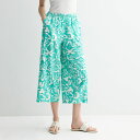 【送料無料】 ソノマ レディース カジュアルパンツ ボトムス Women's Sonoma Goods For Life Cropped Easy Pants Aqua Teal Palm