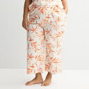 【送料無料】 ソノマ レディース ナイトウェア アンダーウェア Plus Size Sonoma Goods For Life Linen Like Woven...
