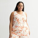 【送料無料】 ソノマ レディース ナイトウェア アンダーウェア Plus Size Sonoma Goods For Life Linen Like Woven...