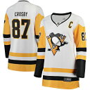 【送料無料】 ファナティクス レディース Tシャツ トップス Women's Fanatics Sidney Crosby White Pittsburgh P...