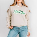 【送料無料】 Simply Sage Market レディース Tシャツ トップス Simply Sage Market Lucky Outline Sweatshirt Dust(4)