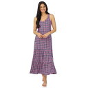 【送料無料】 クドルドッズ レディース ナイトウェア アンダーウェア Women's Cuddl Duds Cozy Tiered Maxi Dress Mau...