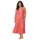 【送料無料】 クドルドッズ レディース ナイトウェア アンダーウェア Plus Size Cuddl Duds Cozy Tiered Maxi Nightgo...