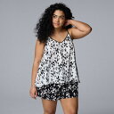 【送料無料】 ヴェラウォン レディース ナイトウェア アンダーウェア Plus Size Simply Vera Vera Wang Plain Weave P...