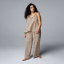 【送料無料】 ヴェラウォン レディース ナイトウェア アンダーウェア Plus Size Simply Vera Vera Wang Plain Weave P...