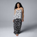 【送料無料】 ヴェラウォン レディース ナイトウェア アンダーウェア Plus Size Simply Vera Vera Wang Plain Weave P...