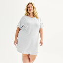 【送料無料】 ソノマ レディース ナイトウェア アンダーウェア Plus Size Sonoma Goods For Life Knit Sleep Shirt...