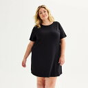 【送料無料】 ソノマ レディース ナイトウェア アンダーウェア Plus Size Sonoma Goods For Life Knit Sleep Shirt...