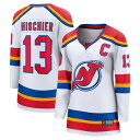 【送料無料】 ファナティクス レディース Tシャツ トップス Women's Fanatics Nico Hischier White New Jersey D...
