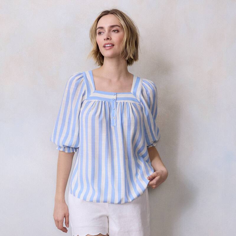 ̵ LC Lauren Conrad ǥ  ȥåץ Petite LC Lauren Conrad Henley ...