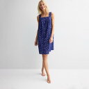【送料無料】 クロフト&バロー レディース ナイトウェア アンダーウェア Petite Croft & Barrow Woven Sleep Gown Litt...