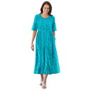 【送料無料】 ウーマン ウィズイン レディース ワンピース トップス Woman Within Plus Size Button-Front Essential...